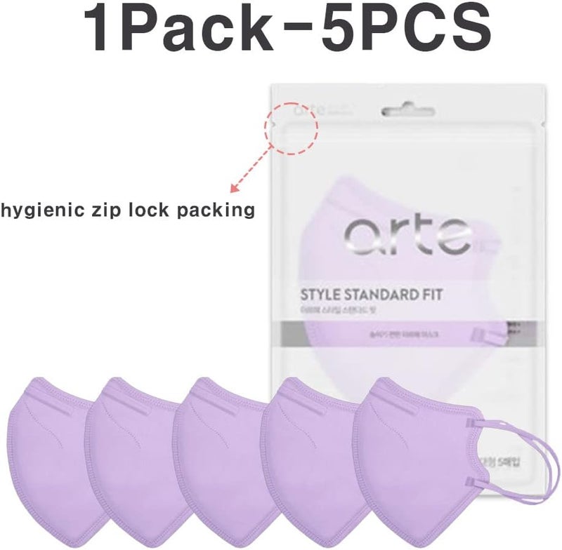 VATTNIG [10 Pcs] Korea Face Mask for Adults – Bird Beak type 2D Protective Health Face Mask for Dust and Smoke – 4-Layer Protective Filter – Ideal Fit for Comfortable Wear - Pink - Image 2